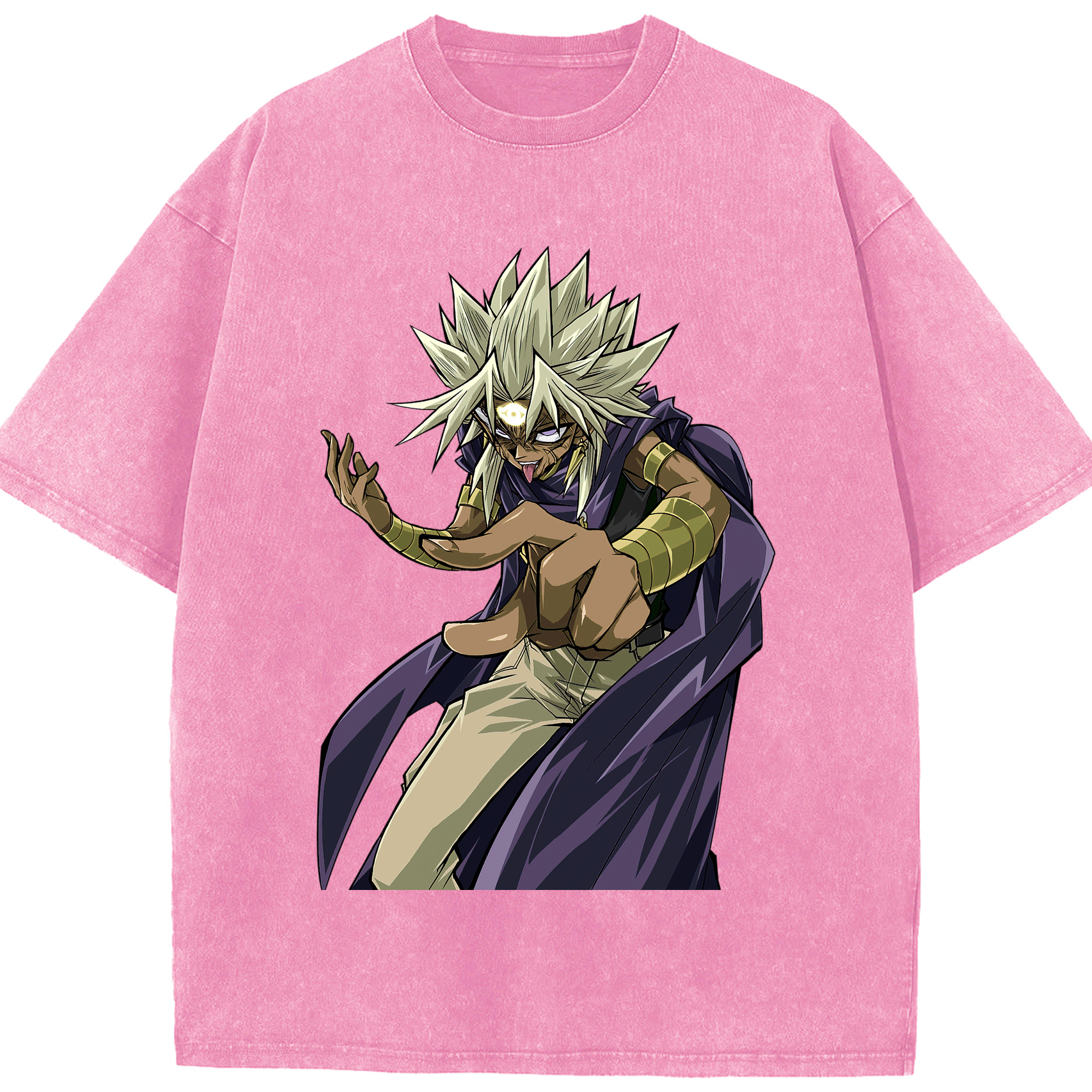 （画像用） 遊☆戯☆王 Yu-Gi-Oh! 綿100% ヴィンテージ風 半袖Tシャツ（フロントプリント）